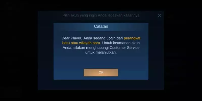 akun mobile legends di curi